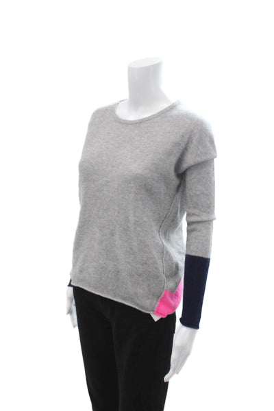 360 Sweater Unisex Gray Cashmere Crew Neck Pullover Sweater Size XS