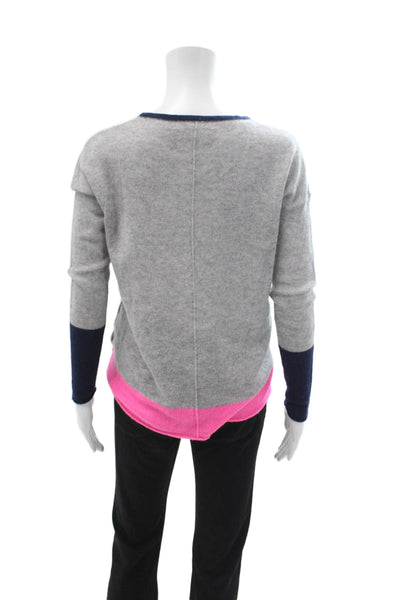 360 Sweater Unisex Gray Cashmere Crew Neck Pullover Sweater Size XS