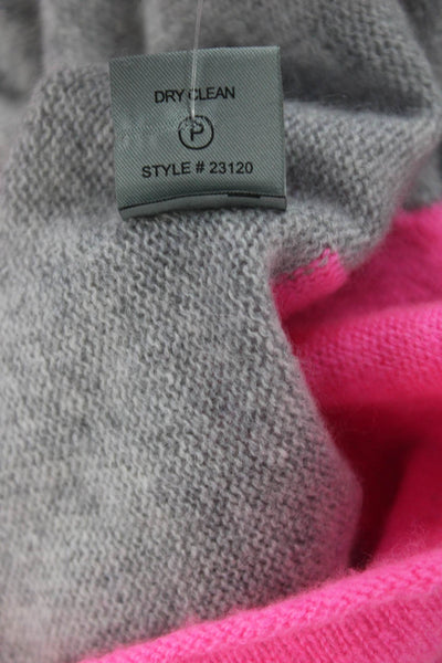 360 Sweater Unisex Gray Cashmere Crew Neck Pullover Sweater Size XS