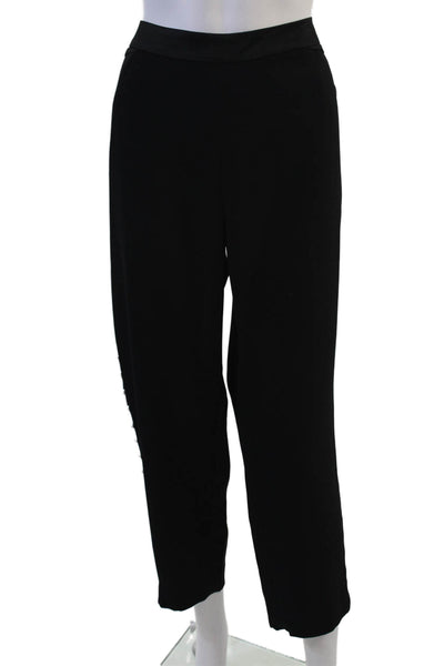 Ted Baker London Women Cropped Dress Pants Black Polyester Size 4