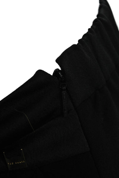 Ted Baker London Women Cropped Dress Pants Black Polyester Size 4