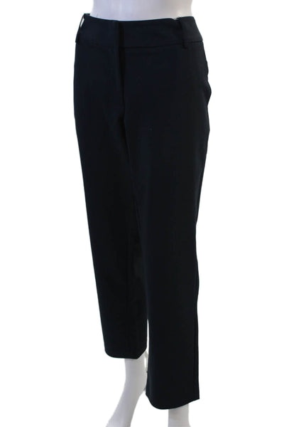 Silvian Heach Womens Ankle Dress Pants Black Cotton Blend Classic Size 46