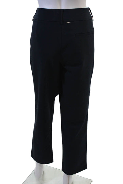 Silvian Heach Womens Ankle Dress Pants Black Cotton Blend Classic Size 46