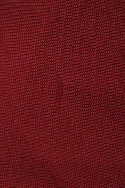 Theory Unisex Red 100% Merino Wool Crew Neck Pullover Long Sleeve Size M
