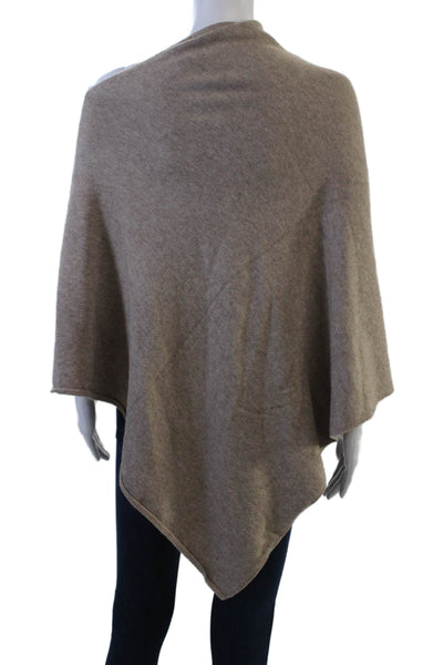 La Fiorentina Womens Knit Beaded Scarf Brown Size 25X25"