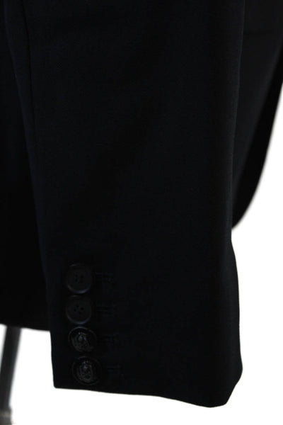 The Kooples Mens Dark Blue 100% Wool Blazer Button Collared Classic Size 52