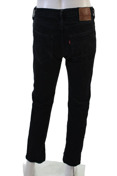 Levis Mens Straight Black Jeans Size 31