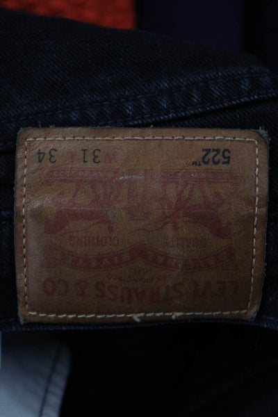 Levis Mens Straight Black Jeans Size 31