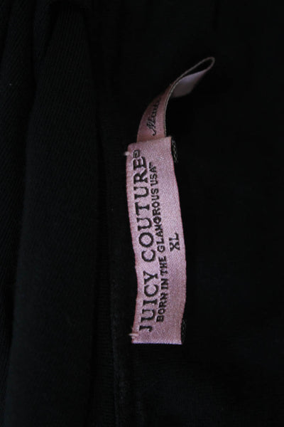 Juicy Couture Womens Black Shift Dress Square Neck Knee Length Size XL