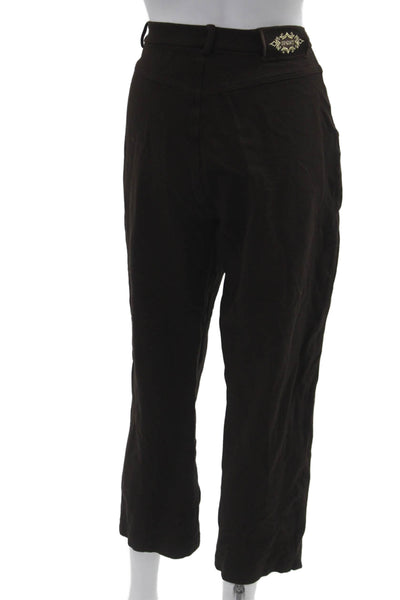 St. John Sport Women Cropped Dress Pants Black Size 14