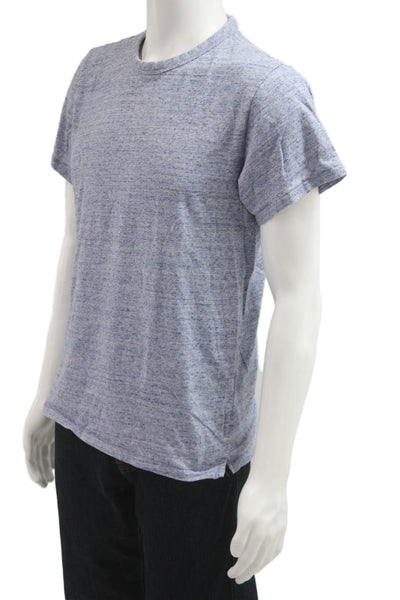 Rag & Bone Mens Crew Neck T-Shirt Light Blue 100% Cotton Size L