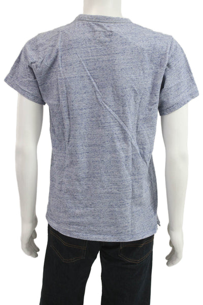 Rag & Bone Mens Crew Neck T-Shirt Light Blue 100% Cotton Size L