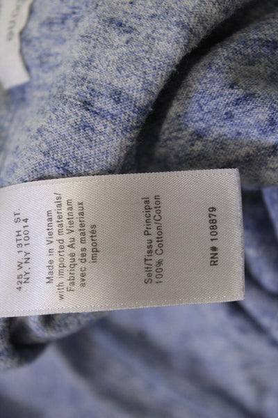 Rag & Bone Mens Crew Neck T-Shirt Light Blue 100% Cotton Size L