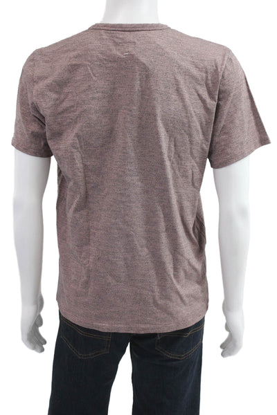 Rag & Bone Mens Brown Crew Neck Cotton Blend T-Shirt Size L
