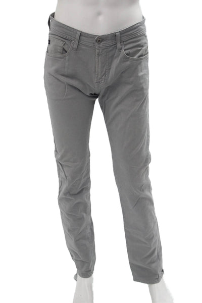 Adriano Goldschmied Mens Chino Pants Gray Size 32