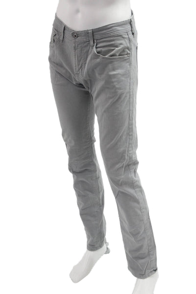 Adriano Goldschmied Mens Chino Pants Gray Size 32