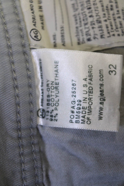 Adriano Goldschmied Mens Chino Pants Gray Size 32