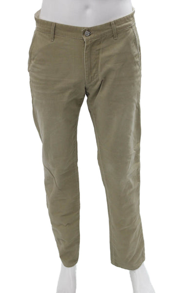 Adriano Goldschmied Mens Chino Khakis Beige Size 31