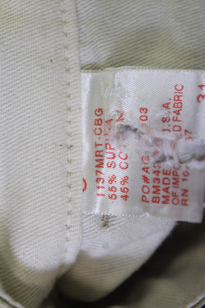 Adriano Goldschmied Mens Chino Khakis Beige Size 31