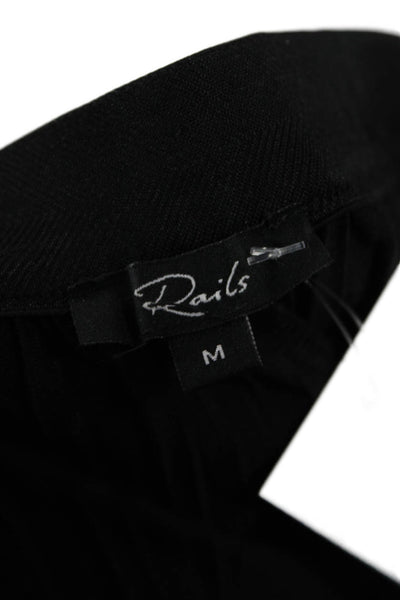 Rails Womens Black Striped Pants Polyester Fall Size M