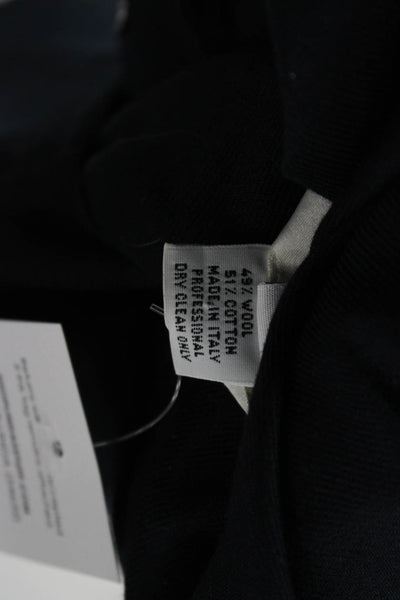 Oscar de la Renta Women Military Jacket Dark Blue Size 6