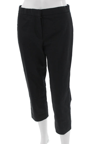 The Row Womens Ankle Cropped Dress Pants Black Size S