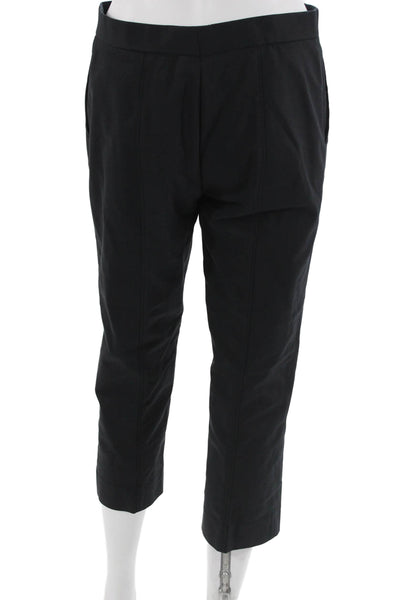 The Row Womens Ankle Cropped Dress Pants Black Size S