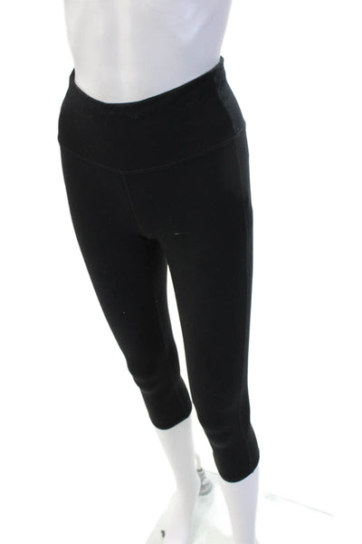 Athleta Womens Capri Leggings Black 88% Supplex Nylon Size XS