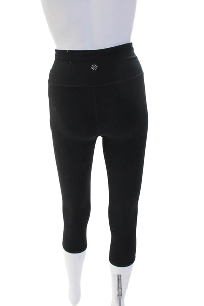 Athleta Womens Capri Leggings Black 88% Supplex Nylon Size XS