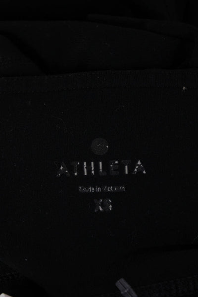 Athleta Womens Capri Leggings Black 88% Supplex Nylon Size XS