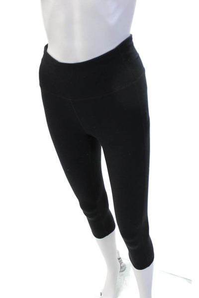 Athleta Women Capri Leggings Black Nylon Fall Size XS