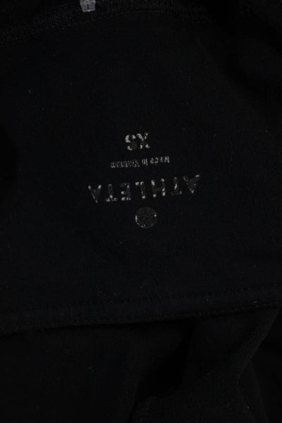 Athleta Women Capri Leggings Black Nylon Fall Size XS