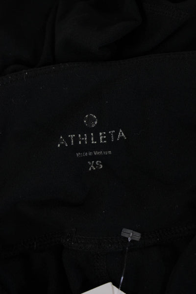 Athleta Women Black Nylon Capri Leggings Size XS