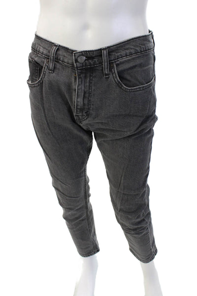 Levis Mens Ankle Tapered Dark Gray Denim Jeans Size 32