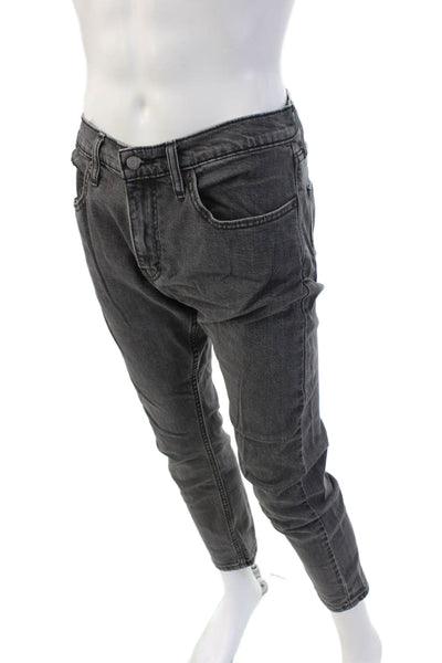 Levis Mens Ankle Tapered Dark Gray Denim Jeans Size 32