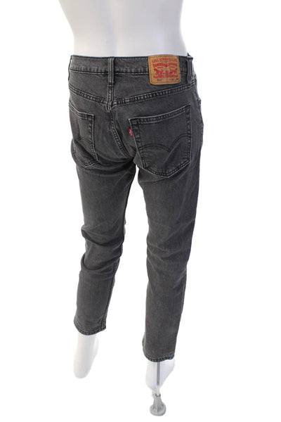 Levis Mens Ankle Tapered Dark Gray Denim Jeans Size 32