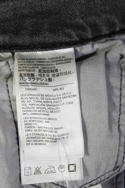 Levis Mens Ankle Tapered Dark Gray Denim Jeans Size 32