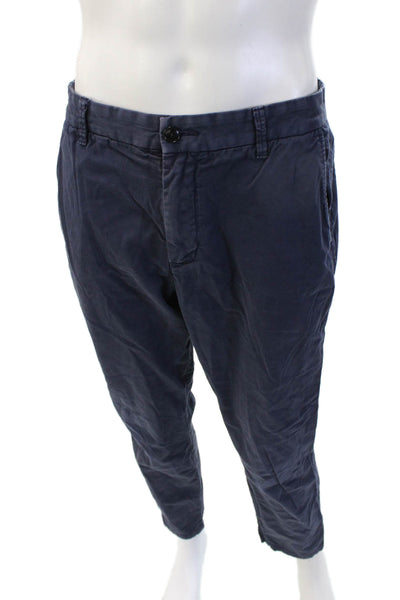 Everlane Mens Dark Blue Chino Pants Cotton Stretch Button Size 32