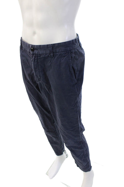 Everlane Mens Dark Blue Chino Pants Cotton Stretch Button Size 32