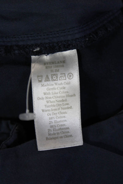 Everlane Mens Dark Blue Chino Pants Cotton Stretch Button Size 32