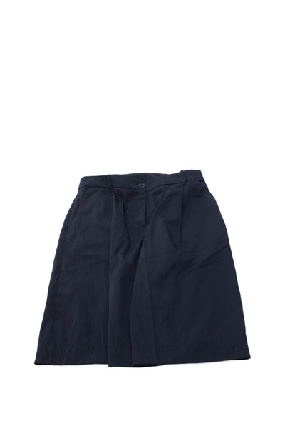 Zara Unisex Chino Shorts Dark Blue Button Size S