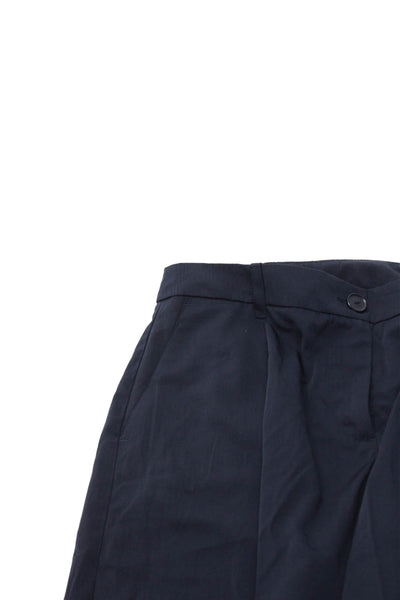 Zara Unisex Chino Shorts Dark Blue Button Size S