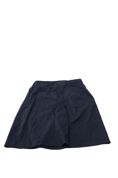 Zara Unisex Chino Shorts Dark Blue Button Size S