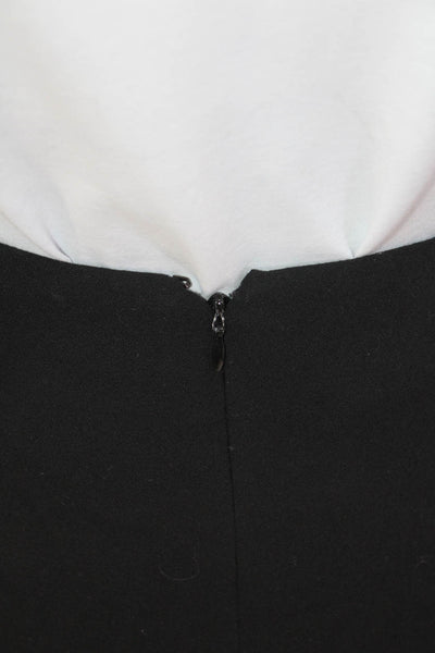 Donna Karan Women Pencil Wool Skirt Black Short Solid Size S