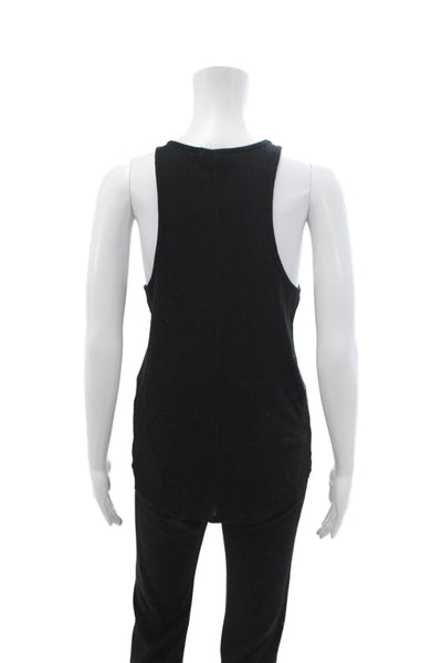Rag & Bone Jean Women Basic Black Sleeveless Tank Size M