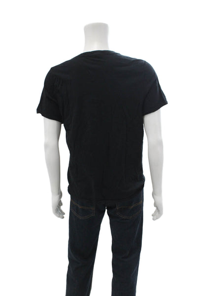 Threads 4 Thought Mens Band Short Sleeve Black Organic Cotton T-Shirt Size M