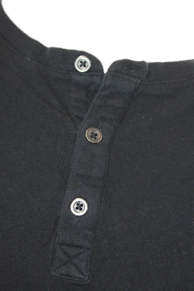 Threads 4 Thought Mens Band Short Sleeve Black Organic Cotton T-Shirt Size M