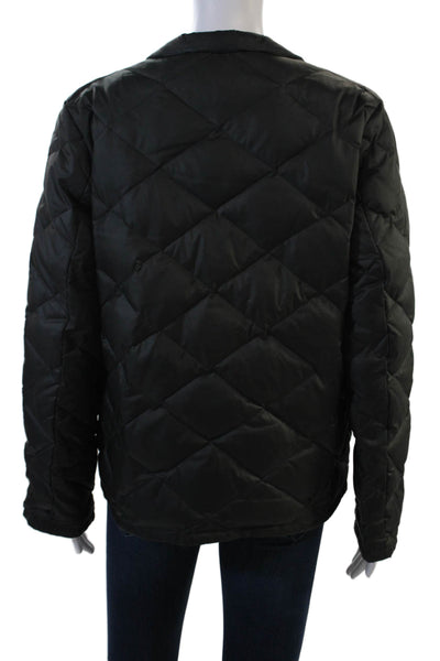 Banana Republic Women Quilted Puffer Jacket Black Size S