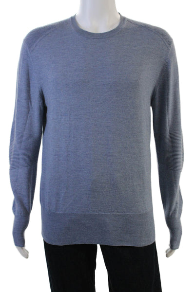 Belstaff Mens Pullover Wool Crew Neck Gray Sweater Long Sleeve Size XL