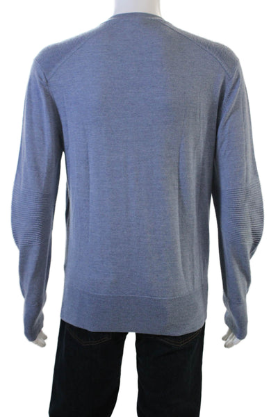 Belstaff Mens Pullover Wool Crew Neck Gray Sweater Long Sleeve Size XL